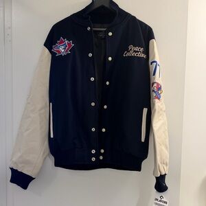 Peace Collective Varsity Jacket Blue Jays